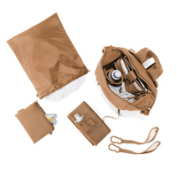 Sac à langer personnalisé en néoprène avec logo, imperméable, grande capacité, sac à dos de voyage pour femme, sac à langer pour bébé