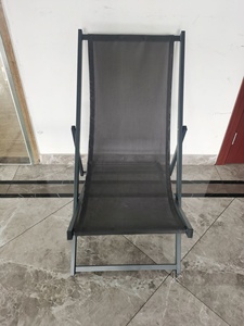 Juego de <span class=keywords><strong>2</strong></span> sillas de playa portátiles, tumbona plegable con marco de aluminio y respaldo ajustable - Product Image 2