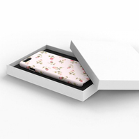 Boîte d'emballage personnalisée en carton transparent pour téléphone portable avec gaufrage et doublure en éponge - Boîte cadeau écologique