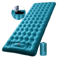 Matelas gonflable de camping pliable d'extérieur avec pompe intégrée Matelas gonflable de plage de pique-nique Matelas gonflable auto-gonflant