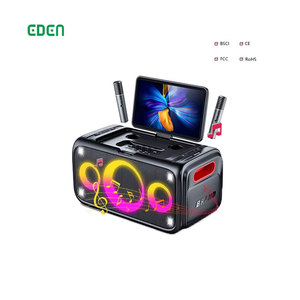 5.0 WIFI With <b>Wireless</b> Microphone Touch Screen Player Home Indoor Speaker Sound System Player Machine Speaker - Product Image 1