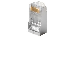Connecteurs modulaires réseau RJ45 8P8C 6P4C Cat6 FTP pour câble Ethernet 50U, 100 pièces par emballage
