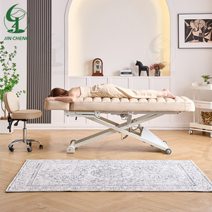 Table de massage électrique Jincheng Salon Beauty Facial Spa à 2 moteurs, table de beauté réglable en hauteur, chaise de beauté - Product Image 3