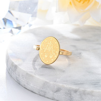 Bague rotative vintage en acier inoxydable Resoul Christian Accessories, bijoux catholiques, vente en gros d'accessoires pour femmes