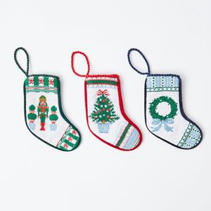 Sang Trọng Nhỏ Cây Giáng Sinh Needlepoint <span class=keywords><strong>Stocking</strong></span> Dễ Thương Sang Trọng Vớ Với Thêu Kỹ Thuật Cho Mùa Đông Mùa - Product Image 4