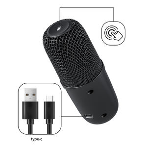 Microphone <span class=keywords><strong>parabolique</strong></span> Fm à condensateur sans fil Microphone de jeu vocal Microphone à condensateur Microphone d'enregistrement vocal pour podcast USB - Product Image 5