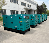 Generador Diésel Silencioso de Bajo Consumo de Combustible de 50 KVA, 100 KVA, 125 KVA, 150 KVA, 200 KVA, Salida Trifásica para Respaldo de Hospitales y Hoteles