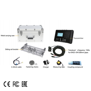 1% High Accuracy Portable Clamp on DN15 to DN1200mm Ultrasonic Water <b>Flow</b> <b>Meter</b> With 32G SD Card - Product Image 2