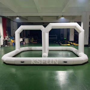 Детский белый надувной гоночный трек - Product Image 4