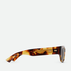 Gafas de Sol Rectangulares Clásicas Bottega BV, Diseño Atemporal, Montura de Acetato, Protección UV, Veneta - Product Image 6