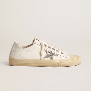 Sneakers di Lusso in Vera Pelle con Stelle <span class=keywords><strong>Argento</strong></span> e Oro Lucide, Design Casual alla Moda per Uomo - Product Image 6