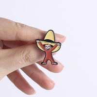Broche Émail Singe Dessin Animé Mignon Personnage Classique de Livre pour Enfants Badge de Revers pour Sac Bijou Tendance Cadeau pour Enfants
