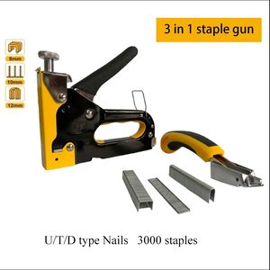 Ensemble <span class=keywords><strong>de</strong></span> pistolets à clous manuels Offre Spéciale 3 en 1 pour bricolage à la maison U/T/porte avec clous en acier et extracteur d'ongles <span class=keywords><strong>de</strong></span> qualité industrielle - Product Image 2