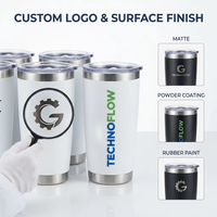 Tumbler Isolato in Acciaio Inox Originale da 20 oz, Tazza Portatile per Bevande Calde e Fredde, Personalizzabile, Vendita all'Ingrosso