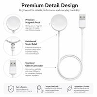 Vente en gros de chargeurs magnétiques USB pour montre connectée Fossil Gen 1 xDfind, longueur 1m