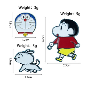 Broche de dessin animé Crayon Shin-chan, badge de personnage d'anime japonais à la mode et mignon, décoration pour étudiants et enfants - Product Image 4