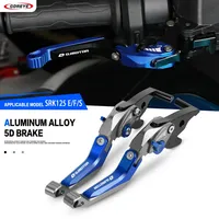 Pour QJMOTOR SRK125 E/F/S 2024 2025 NOUVEAU Levier de frein et d'embrayage pliable et extensible en alliage d'aluminium CNC 5D