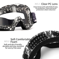 Nouvelles lunettes de motocross Lunettes de soleil de moto Homme Masque VTT Quad Protection contre le vent Ski Cyclisme Course Lunettes tout-terrain