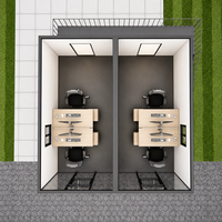Casa Contenedor Modular Prefabricada de Dos Pisos y 20 Pies con Cocina Exterior, Terraza Amplia y Montaje Rápido - Villa Moderna