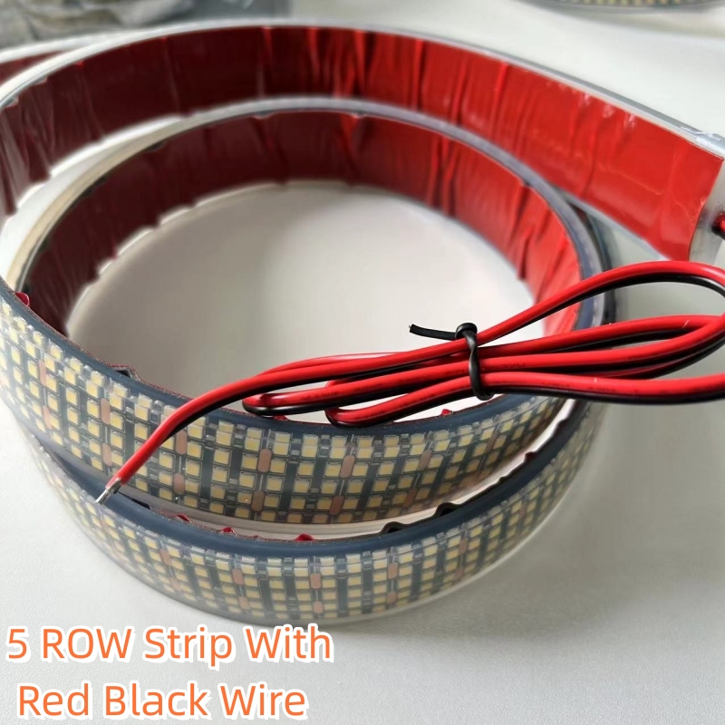 Striscia a 5 file (con filo rosso nero)