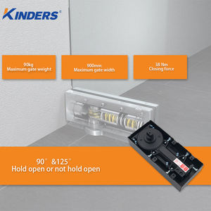 Cierrapuertas de Piso con Resorte para Puerta de Vidrio Moderna, Venta Directa de Fábrica, Resorte de Piso Hidráulico de 90 kg, Máquina de Resorte de Piso de Acero Inoxidable - Product Image 2