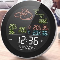 FY890 Tuya Estación Meteorológica Inteligente WiFi de Plástico con Reloj |   Reloj de Escritorio Digital LED con Control por Aplicación |   Hora de Pronóstico Meteorológico Automático