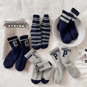 Childrens Mid Calf Socks Crew Length Breathable Anti Odor For Toddlers Spring Autumn Wear - Product Image 3