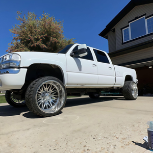 ล้อรถกระบะสีดำแบบฟอร์จ ขนาด 24x14 26x14 28x16 30x16 สำหรับ F-250 F-350 Super Duty  8x165.1 8x170 8x180 ขัดเงา - Product Image 2