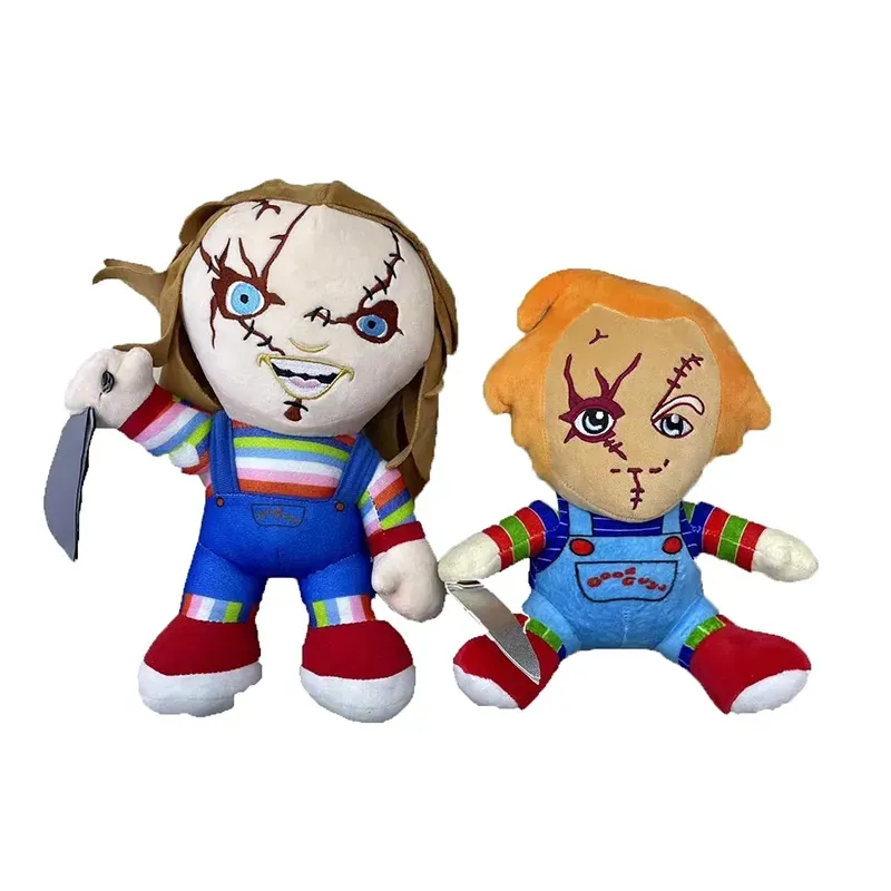 Kawaii Chucky Peluche Jouet Anime Tiffany Pliushie Poupées Scarred Cartoon Peluche Enfants Filles Halloween Noël Cadeaux D'anniversaire