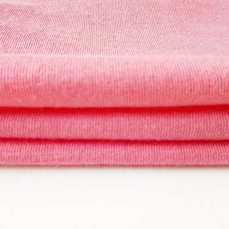 100% Cotton Plain Nhuộm Single Jersey Vải Dệt Kim Cho Thời Trang T-shirt-1800202