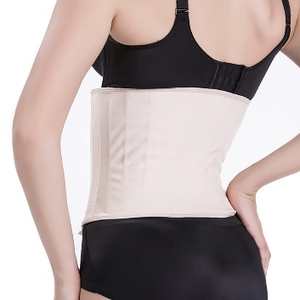 Active Lifestyle 24cm Black latex <b>girdle</b> with 25 Bones, adjustable hook closure 24cm254-22 11Hook - Product Image 4
