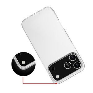 <span class=keywords><strong>Coque</strong></span> de téléphone portable transparente ultra-fine effet seconde peau anti-traces de doigts pour 17pm 17pro, découpes précises, couverture intégrale, trou pour cordon - Product Image 4