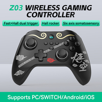 Contrôleur de jeu BT sans fil Z03 Black Myth WuKong pour Nintendo Switch PS3 P4 Android IOS avec manette de jeu Hall Thumb Stick