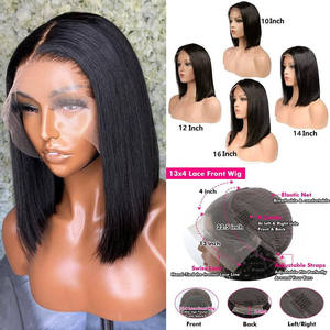 Perruque Bob Humain Vietnam Cheveux Os Droite Bob Perruques Super Double Tiré Vietnamienne Peluca Bob Humana - Product Image 5