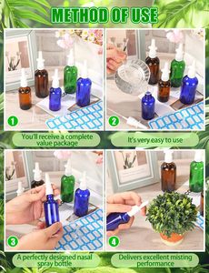Amber Blue Green Glass Nasal <b>Spray</b> <b>Bottle</b> with Custom Box 5ml/10ml/20ml Direct <b>Spray</b> <b>Fine</b> <b>Mist</b> Nozzle VANTUR Brand Guangdong - Product Image 4