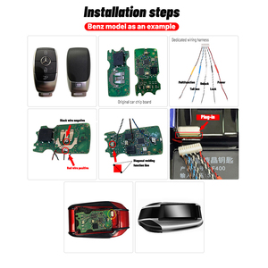 CARQSENG 12V 범용 스마트 LCD 키 원격 시동기 433.92MHz 차량용 무선 도어 잠금 엔진 스타터 - Product Image 4