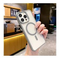 Coque de téléphone magnétique sans fil pour iPhone 16 Pro Max Vente en gros de luxe PC TPU Coque de téléphone pour iPhone 16 15 14 13 Pro XS Max