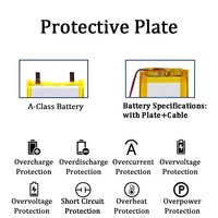 1-10PCS 10000mAh 3.7V Rechargeable Polymer Lithium Battery 1260110 Pouch Ion Power Banks for GPS Laptop Camping DIY Toys Lights