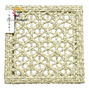 Tuiles <span class=keywords><strong>de</strong></span> plafond en rotin tressé en plastique à assembler facilement pour les espaces <span class=keywords><strong>de</strong></span> vie semi-extérieurs intérieurs - Product Image 6