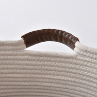 Magasins de commerce électronique Meilleures ventes Grand panier de rangement pour la maison Panier à linge pliable en corde de coton