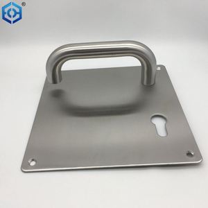 Poignée de porte en acier inoxydable à plaque carrée à profil européen 304 - Product Image 4