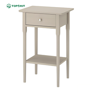 One-stop Solution House Interior Design Condo Bedroom Furniture Wooden <strong>Bedside</strong> <strong>Table</strong> with Drawer - Product Image 4