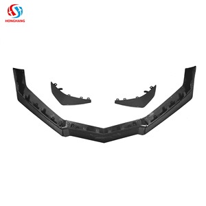 Lèvre de pare-chocs avant en plastique couleur fibre de carbone compatible avec Chevrolet <span class=keywords><strong>Corvette</strong></span> <span class=keywords><strong>C8</strong></span> <span class=keywords><strong>Z06</strong></span>, séparateur de lèvre de pare-chocs avant <span class=keywords><strong>2023</strong></span>+ - Product Image 3
