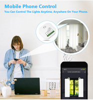 Module d'interrupteur intelligent Tawoia EU Wifi BLE 1/2 Gang pour éclairage, variateur, rideaux, volets roulants, certifié CE RoHS