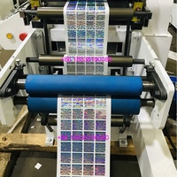 Máquina de corte de etiqueta lisa automática com laminação e estampagem de folha quente