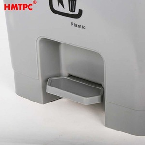 Cubo de Basura con Tapa Abatible HMTPC, 1980G, Plástico, Rectangular, para Interiores, Hogar - Product Image 2