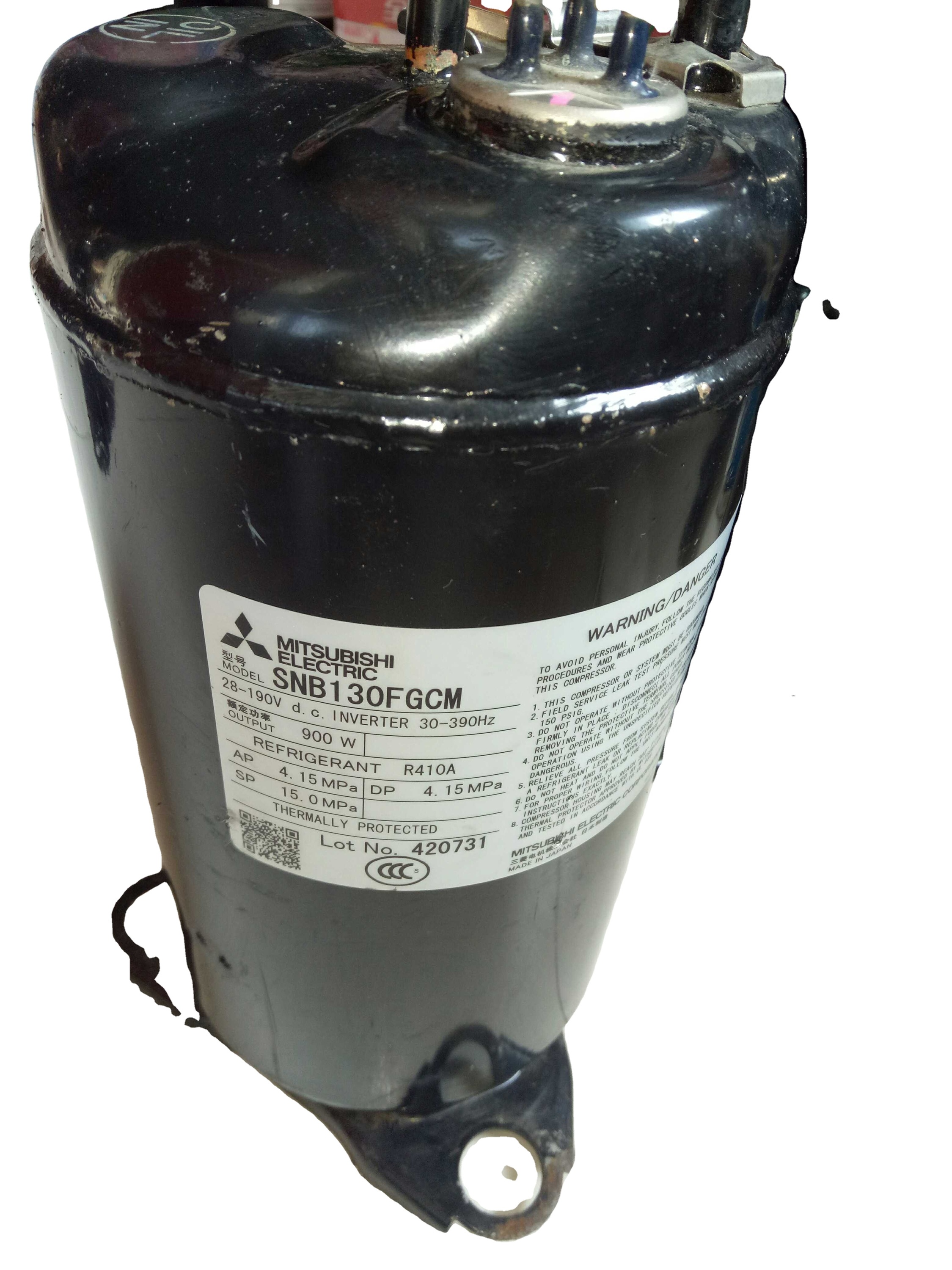 MITSUBISHI ELECTRIC コンプレッサー SNB130FGAH Factory Direct Sale Mitsubishi SNB130FGBH R410a Air Conditioning