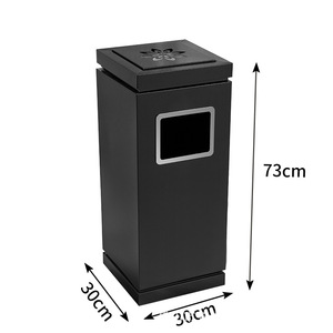 Poubelle en acier inoxydable écologique pour hôtel, commerce, extérieur, zone publique, école, <span class=keywords><strong>restaurant</strong></span>, grande capacité, durable, décoration - Product Image 6