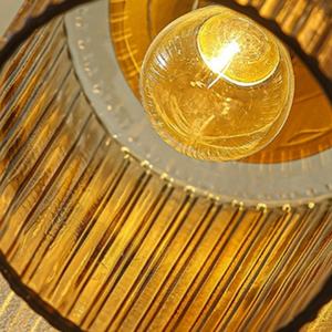 Lámpara de Mesa Europea con Pantalla de Vidrio Vertical, Luz de Ambiente Creativa para el Hogar - Product Image 2