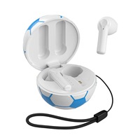 Écouteurs sans fil TWS semi intra-auriculaires 5.0 pour le sport, stéréo, non étanches, modèle 2026 – Idéal pour les cadeaux (thème football)